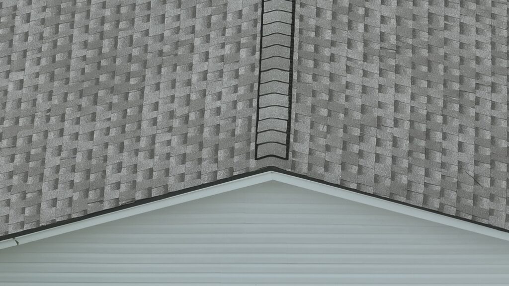 Process of installing ridge venting by Roof Experts USA.