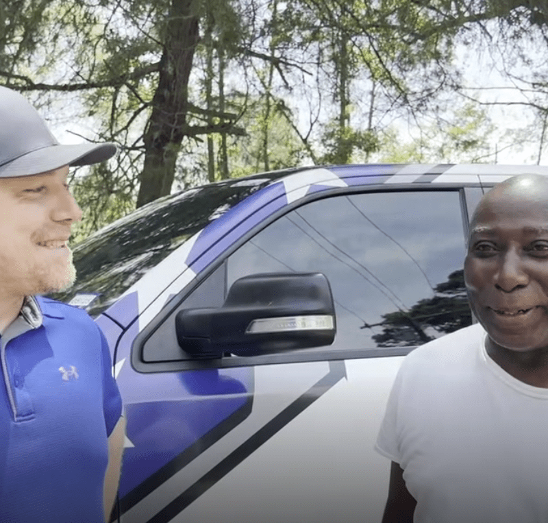 Marine Corps and Army Vet Phillip Harrison gets a new roof provided by Roof Experts.