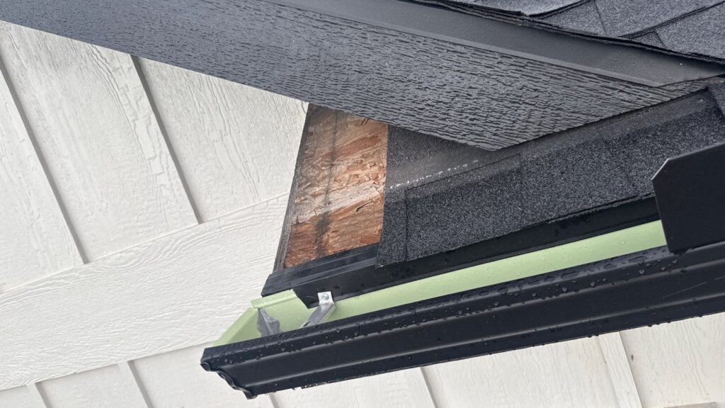 Roof inspection on residential home in Denton