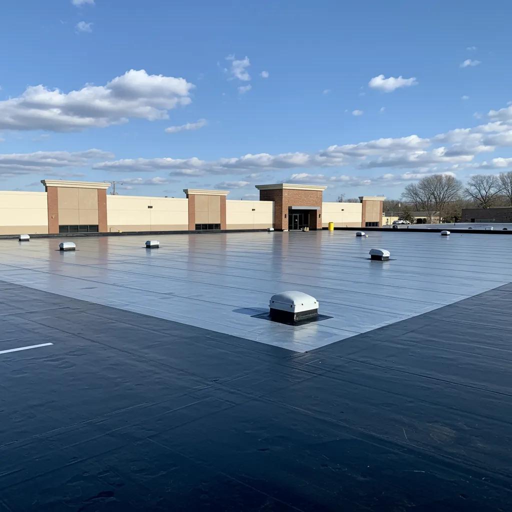Roof Experts | Commercial Roofing Dallas TX Commercial building with reflective TPO roofing system