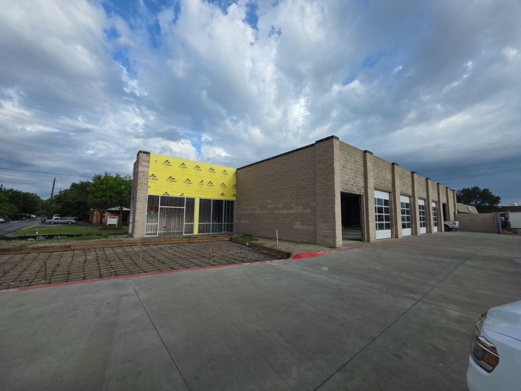 Commercial metal roof project in McKinney, TX