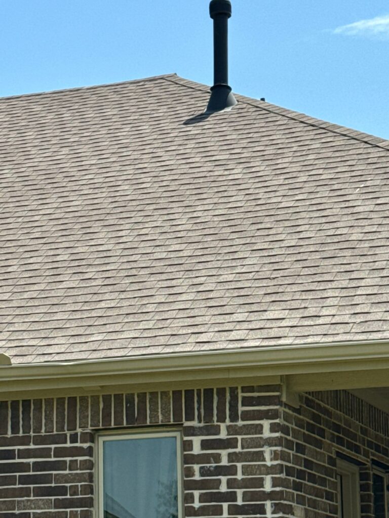 New shingle roof on a home in Irving, TX