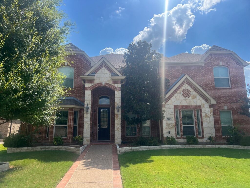 Completed residential roof replacement by Roof Experts in Grand Prairie, TX