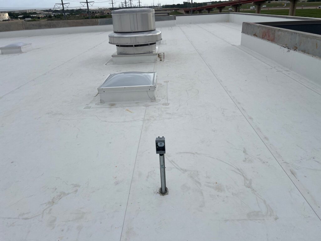 TPO single-ply roof system installed by Roof Experts in Irving, TX